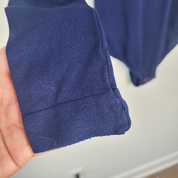 Vintage Danskin navy blue turtleneck bodysuit in size Large - Picture 5 of 7